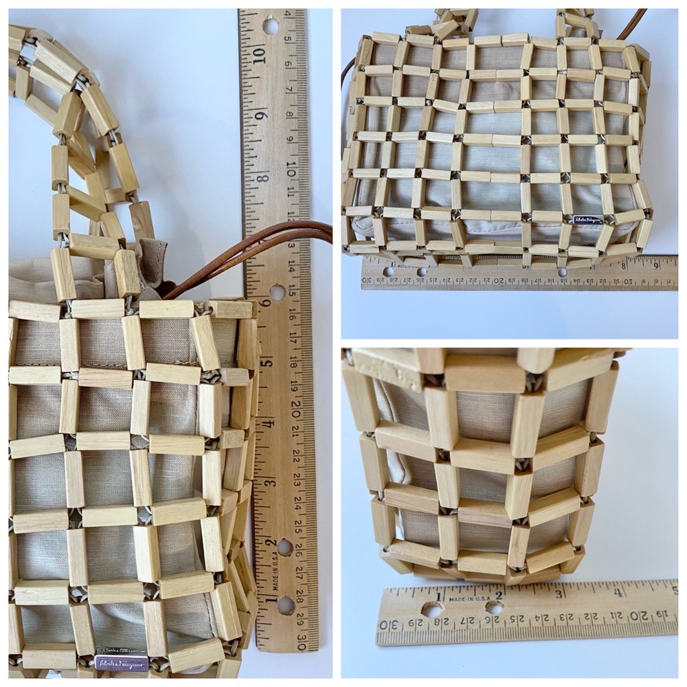 Sold@ebay Vintage Rare Ferragamo Bamboo Handbag - Picture 14 of 14